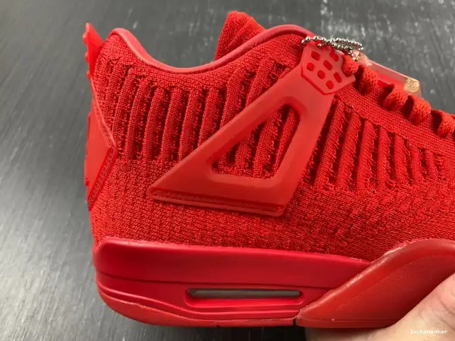 Reps LUCY Jordan 4 AQ3559-600 Flyknit Red Retro 0426